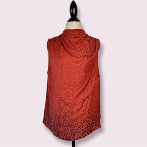 NWT Halogen Animal Print Blouse Extra Extra Large XXL